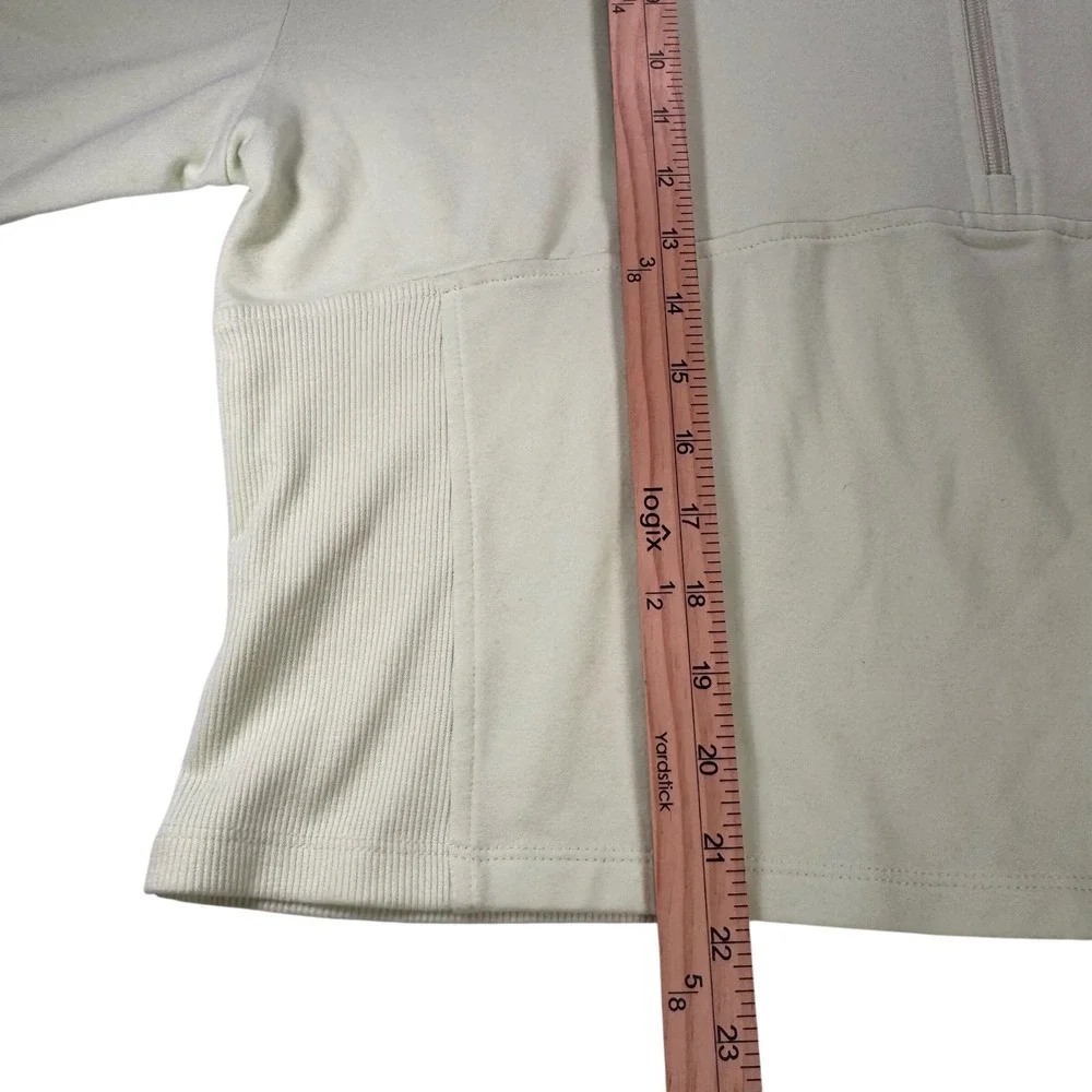 RBX Mint Green Quarter Zip Pullover Sweatshirt‎ Ribbed Panels CR10005 Womens XL